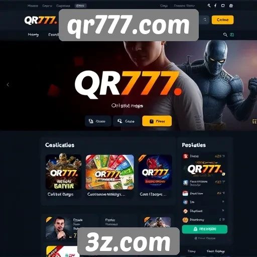 Análise da interface do usuário no qr777.com